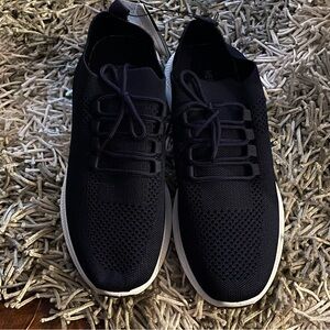 NEW Members Only Men's Epic 04 Navy Knit Athletic Sneakers Shoes White Sole 10